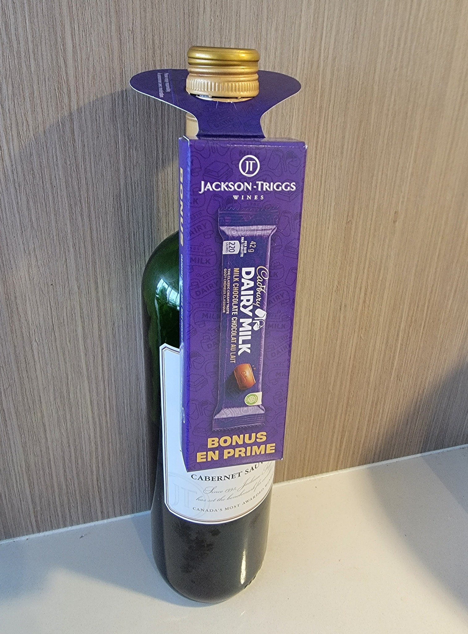 chocolate tag bottle promotion